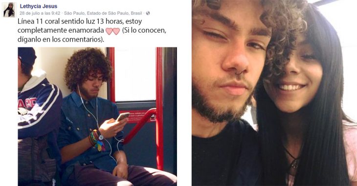 Ella lo vio en el metro, se enamoró, puso un anuncio en Facebook ¡Y ahora son pareja!