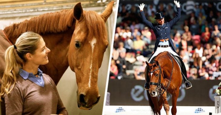 Jinete abandona prueba olímpica para salvar a su caballo