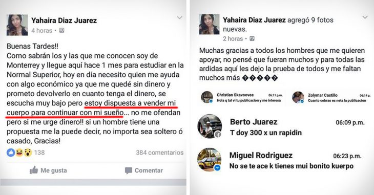 #LadyQuemones la chica que le ganó a Internet en su propio juego; exhibió a patanes que ofrecían dinero a cambio de su cuerpo