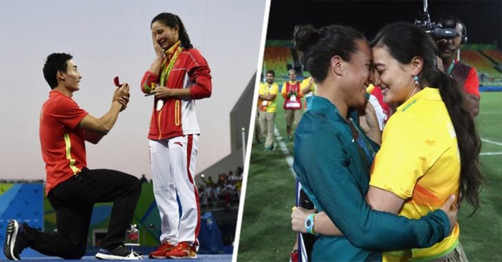 ¡Las Olimpiadas del amor! Atletas se comprometen en los Juegos Olímpicos de Río 2016