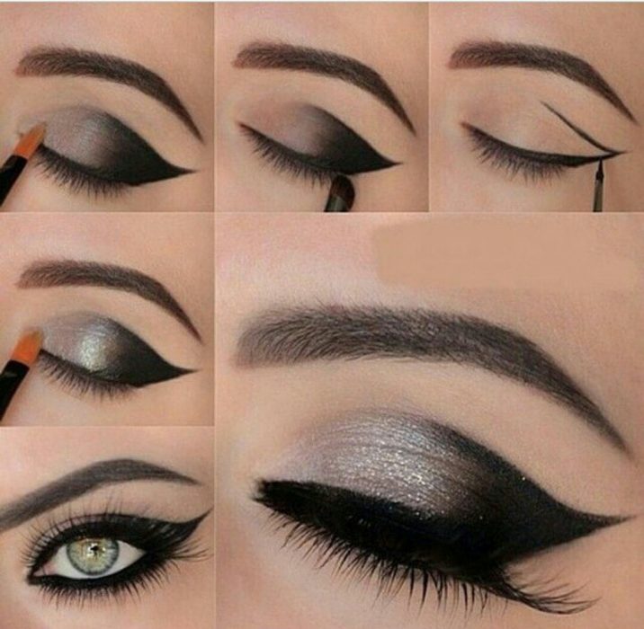 Maquillaje de ojos dramático. 