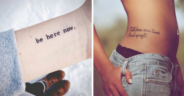 tatuajes de frases que cambiarán tu vida