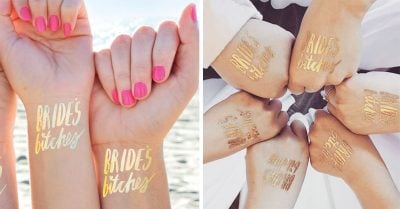 10 Ideas de hermosos tatuajes temporales que tus damas de honor deben lucir en tu boda