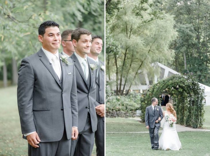 El novio en espera de la novia. 