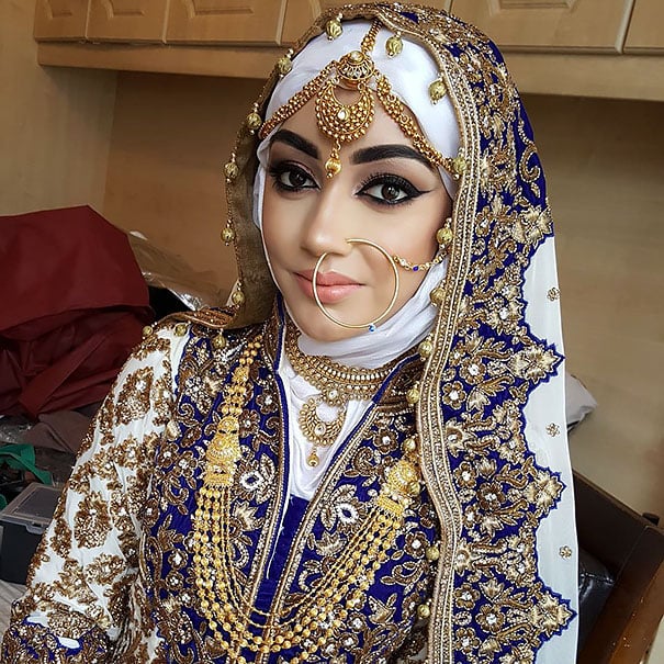 novia con hiyab