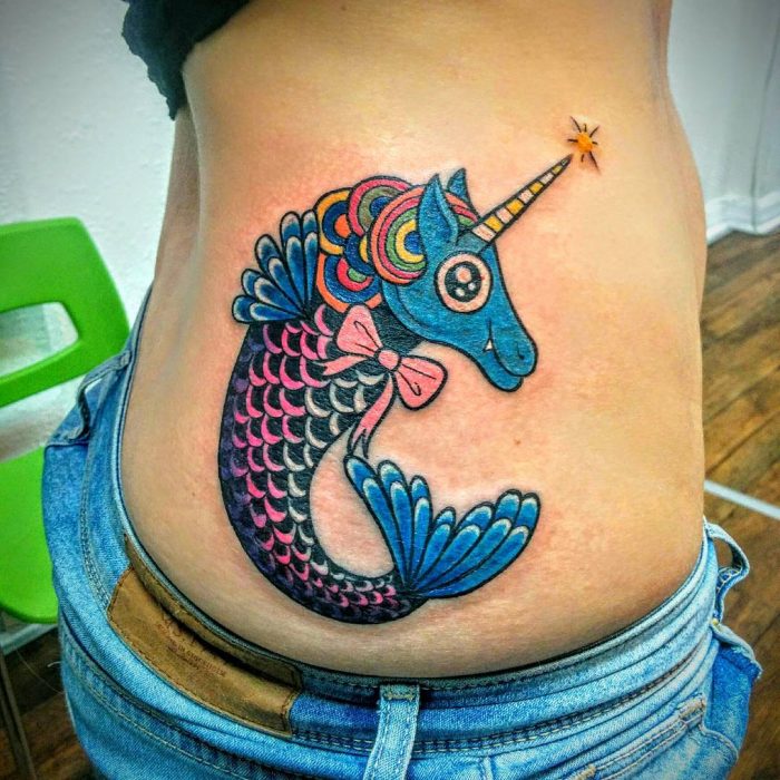 tatuaje unicornio