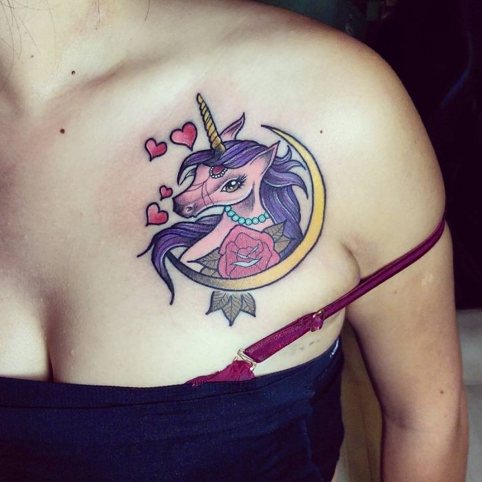 tatuaje unicornio