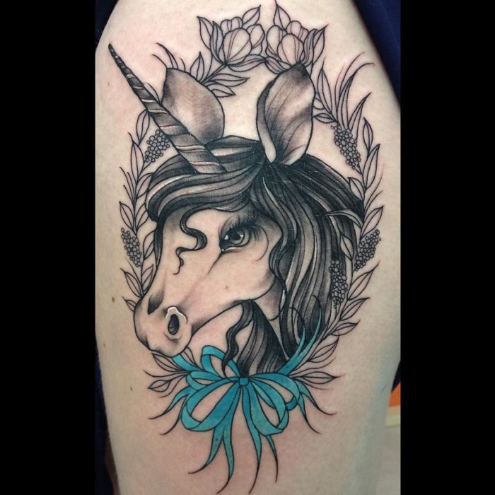 tatuaje unicornio