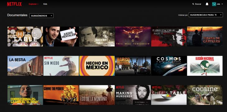 Documentales en Netflix 