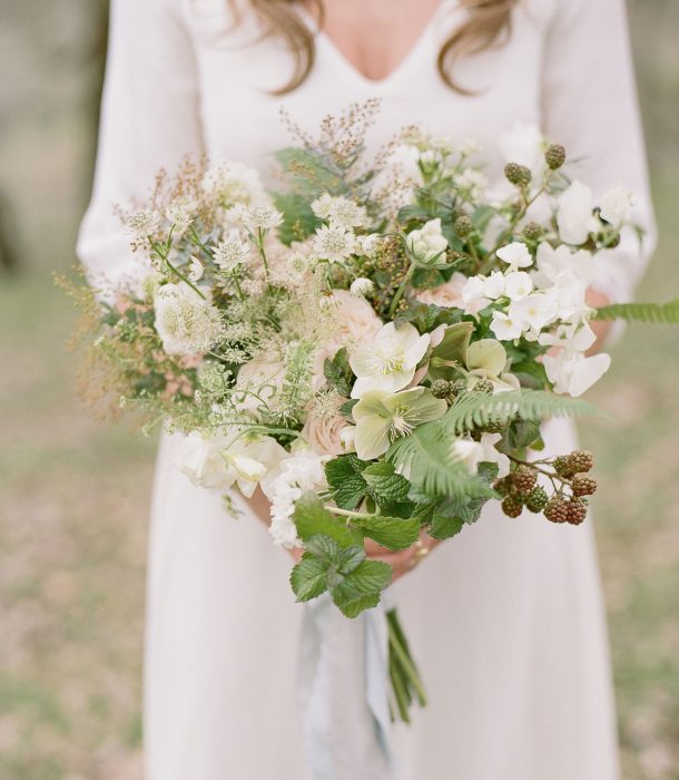 ramo de novia flores blanzas