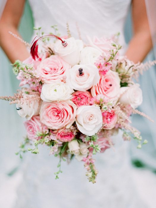 ramo de novia flores rosas