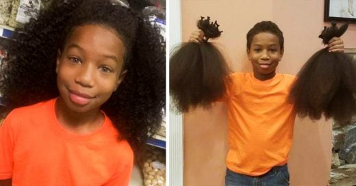Este niño dejo crecer su cabello por tres años para donarlo a una niña con cáncer