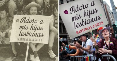 Abuelita de 92 años lleva 30 años marchando por el orgullo gay con el mismo letrero