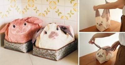 Estas adorables bolsas organizadoras con forma de conejo están enloqueciendo a todo el mundo