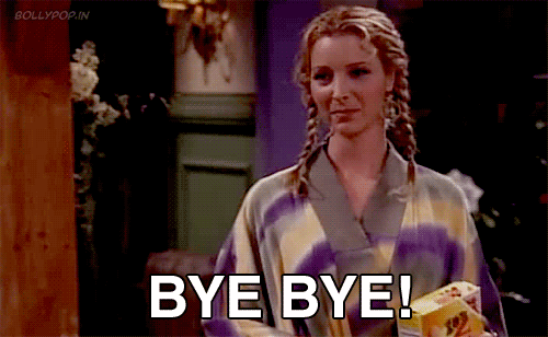 Phoebe diciendo adiós. 