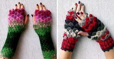 Guantes con escamas de dragón: La nueva tendencia que protege a las chicas del frío