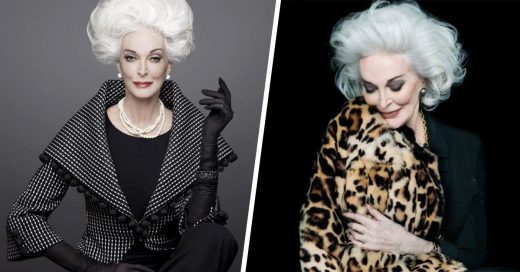 Eternamente bella, bella. Ella es la modelo de 85 años más longeva de las pasarelas