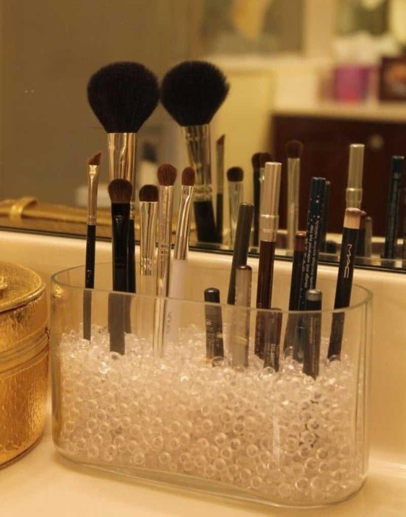 15 Organizadores de maquillaje que puedes hacer en casa; ¡cambiarán tu  vida!