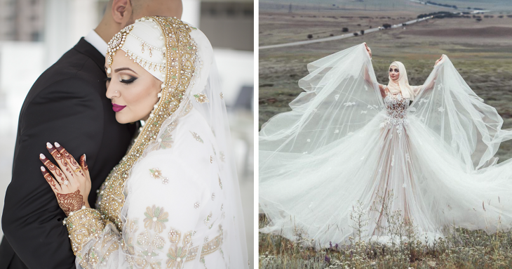 15 Novias que usan hiyabs el día de su boda y lucen ¡espectaculares!