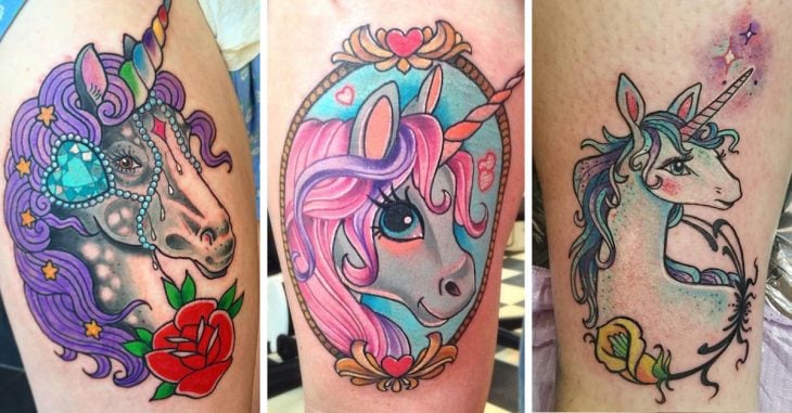 Estamos obsesionadas con los tatuajes de unicornios