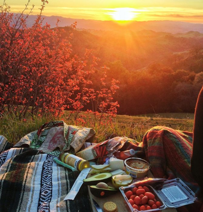 dia de campo en atardecer de otoño 