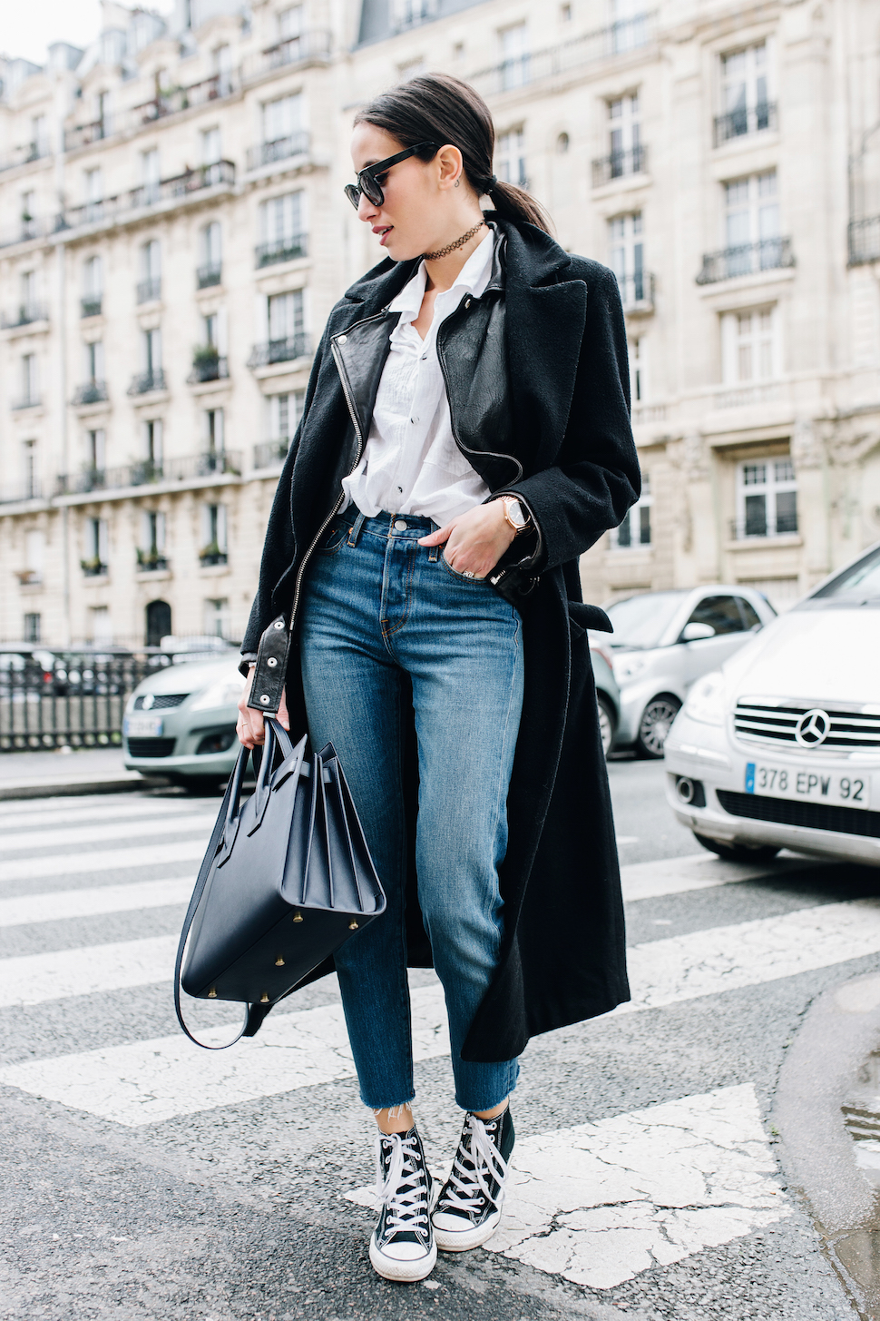 jeans y converse mujer