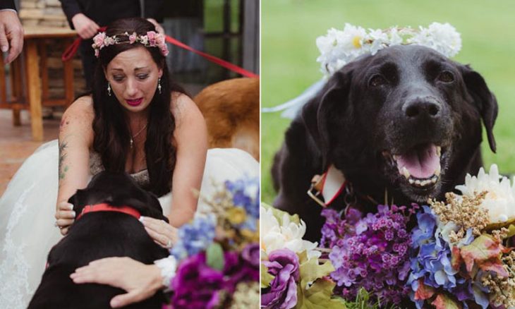 Fotos de la novia y su gran amigo Charlie. 