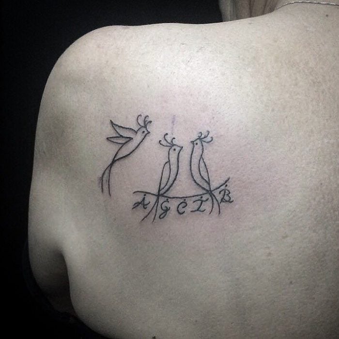 tatuaje aves