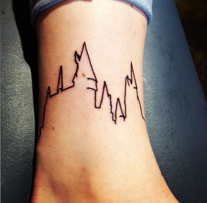 tatuaje horizonte de ciudad