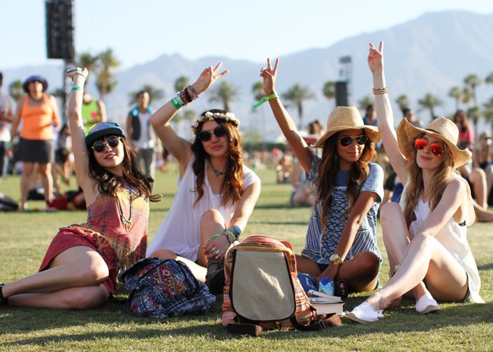 chicas en festival