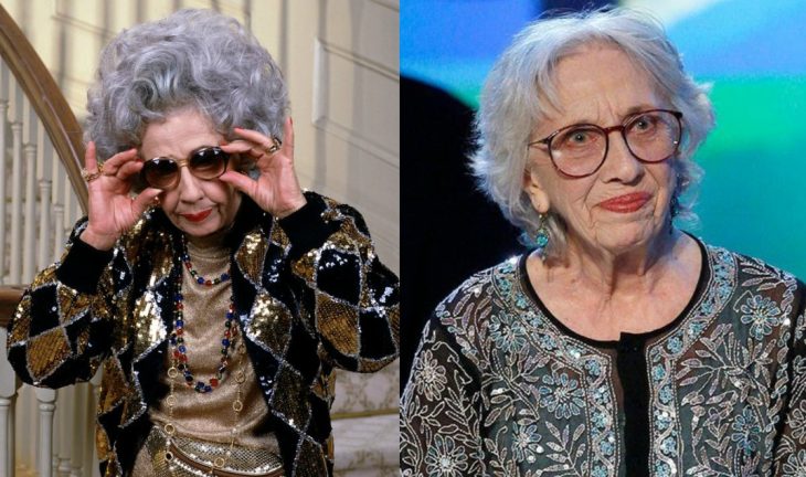 mujer anciana con lentes antes y después 