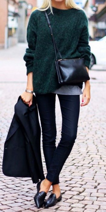 chica outfit otoño invierno