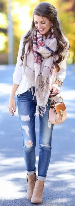 chica outfit otoño invierno