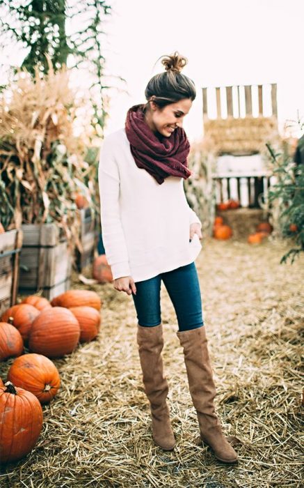 chica outfit otoño invierno