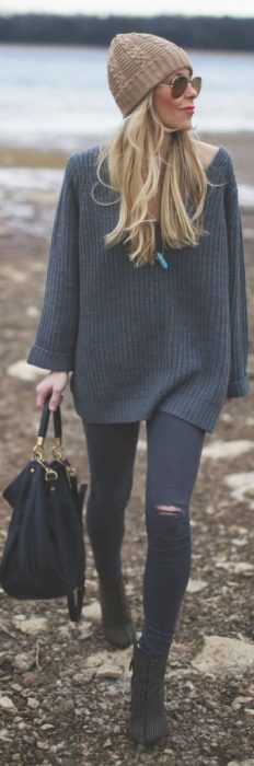 chica outfit otoño invierno