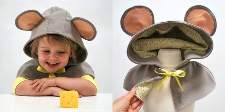 Niño con gorrito de ratón 