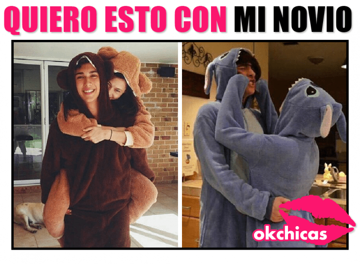 Parejas usando mamelucos. 