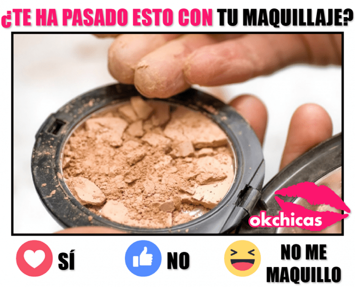 Meme de maquillaje roto. 