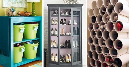creativas formas de tener tus zapatos bien organizados
