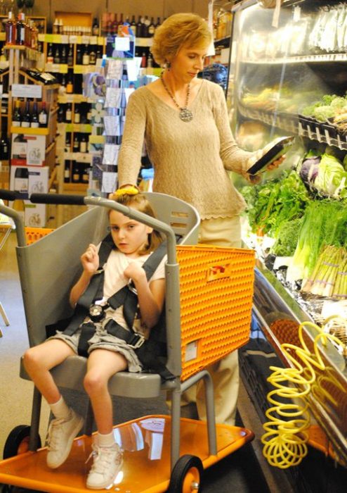 Drew Ann de compras con su hija. 