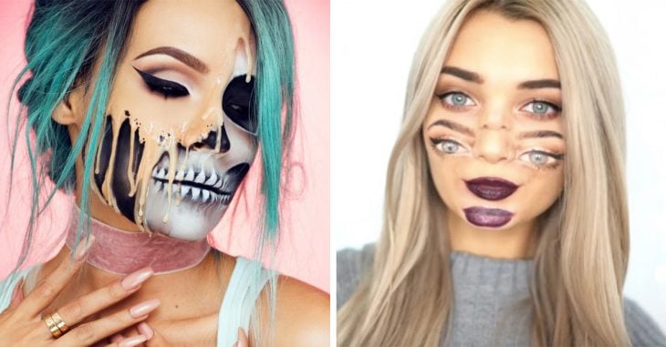 20 diseños de maquillaje original y divertido para la noche de Halloween