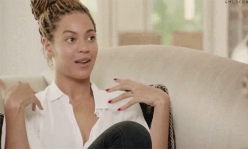 Beyoncé en entrevista sin maquillaje. 