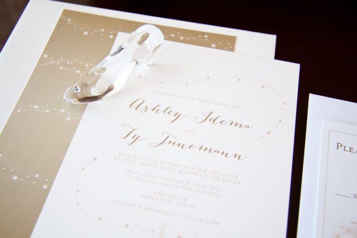 La invitaciones de la boda. 