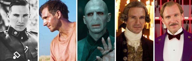 Ralph Fiennes en diferentes personajes