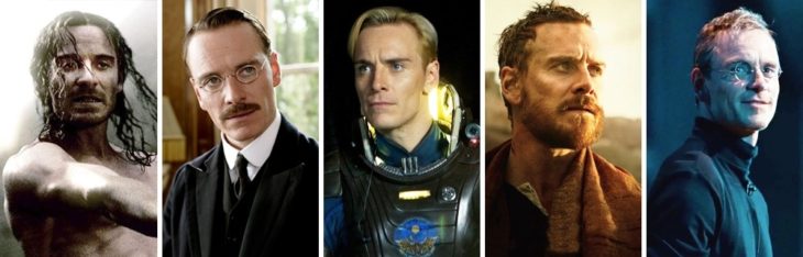 Michael Fassbender en diferentes personajes