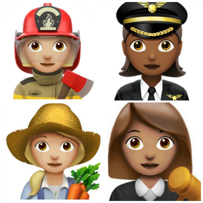 emojis de mujeres profesionistas 