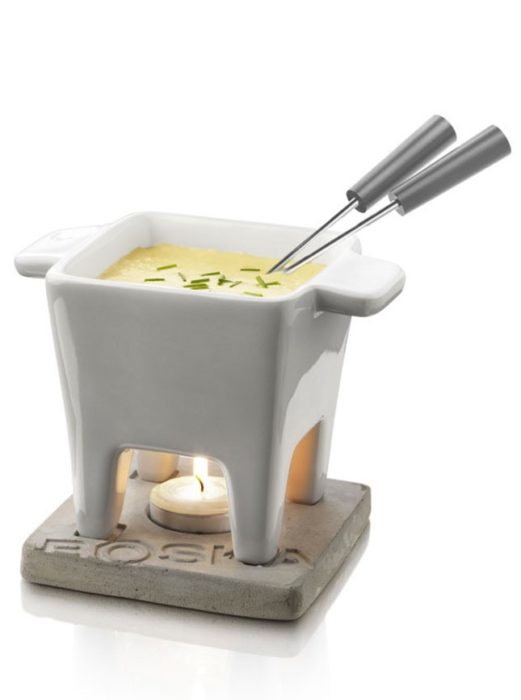 recipiente de cerámica para queso fondue