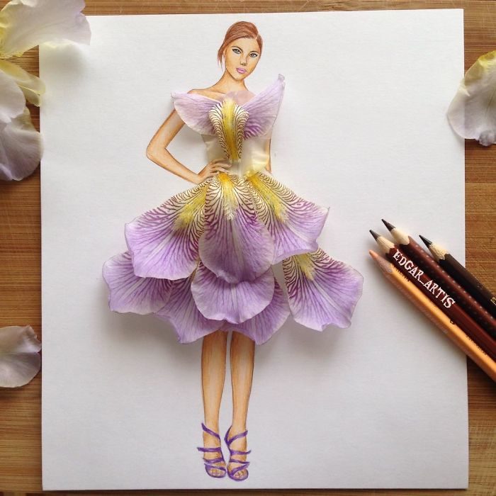 30 increíbles diseños de vestidos hechos con comida