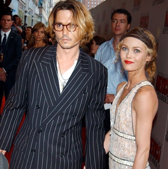 Johnny Depp y Vanessa Paradis.