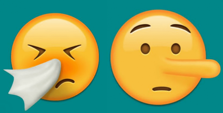 dos emojis de caras amarillas 